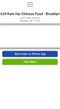 Mobile Screenshot of kamhaichinese.com